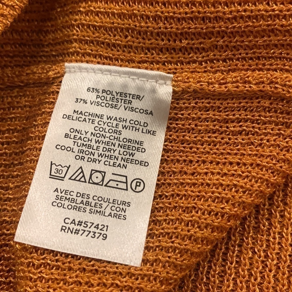 Ann Taylor Factory Petite Large Orange - Picture 6 of 6